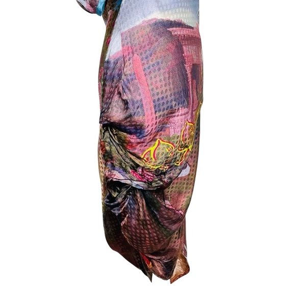 Mukzin NEW With Tags Balloon Sleeve Midi Dress Small - Picture 10 of 11